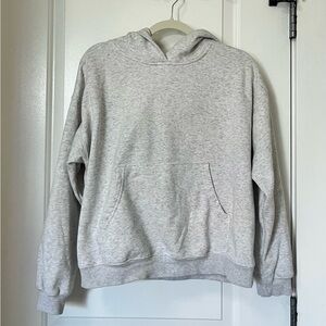Fabletics Heather Gray Cropped Hoodie